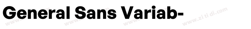 General Sans Variab字体转换